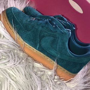 WMNS Nike Air Force 1 Low Teal Suede